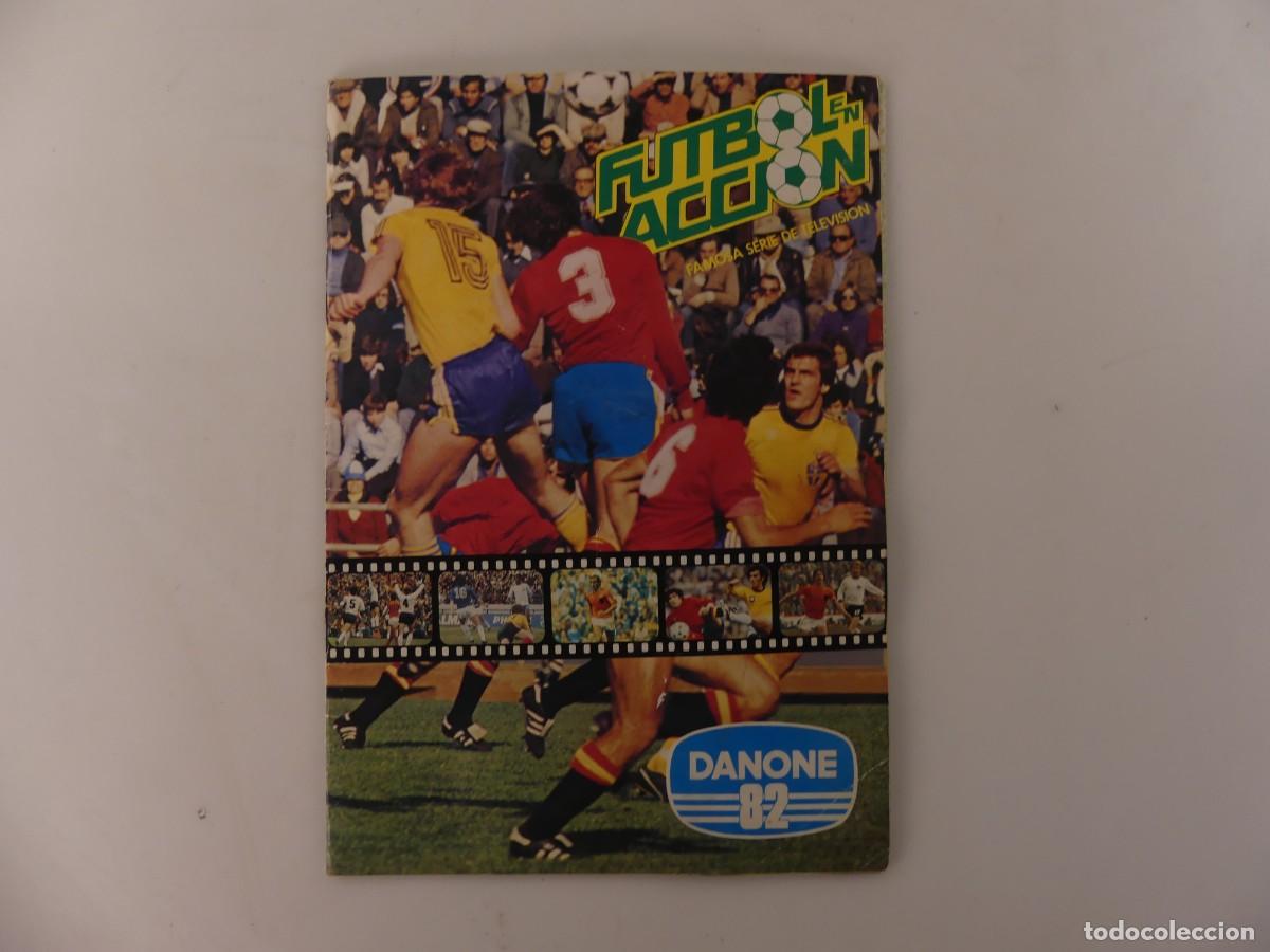 &Aacute;lbum de f&uacute;tbol completo: ALBUM CON CROMOS COMPLETO FUTBOL ACCION 82 DE DANONE