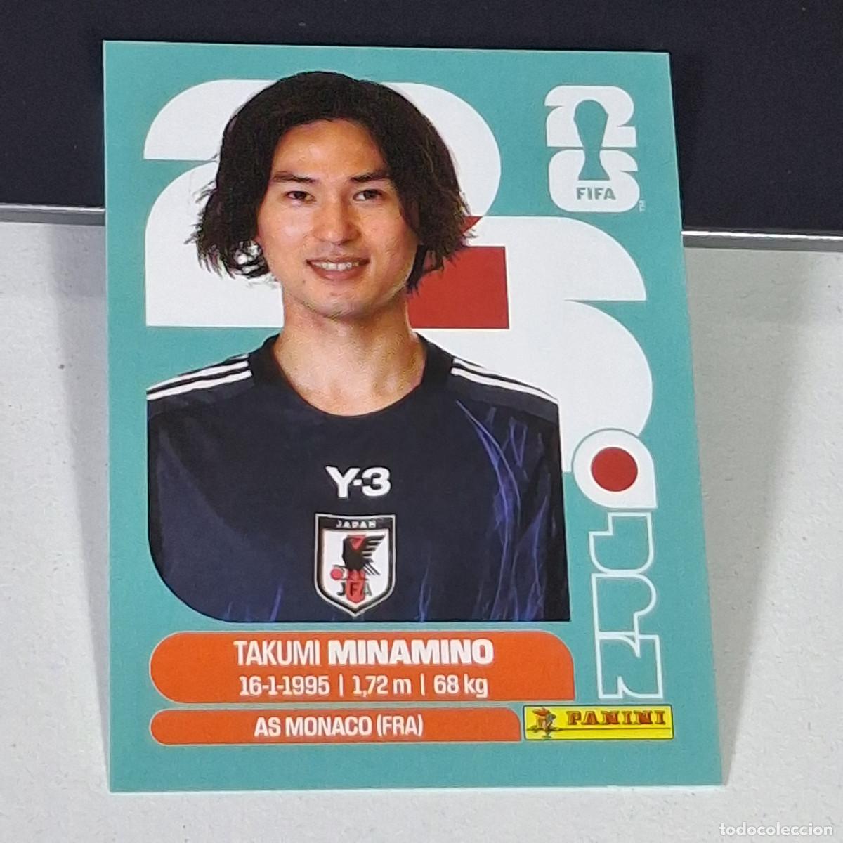 &Aacute;lbum de f&uacute;tbol completo: B3 JPN16 TAKUMI MINAMINO 16 JAP&Oacute;N JAPAN JPN MUNDIAL FIFA WORLD CUP 2026 STICKER PANINI