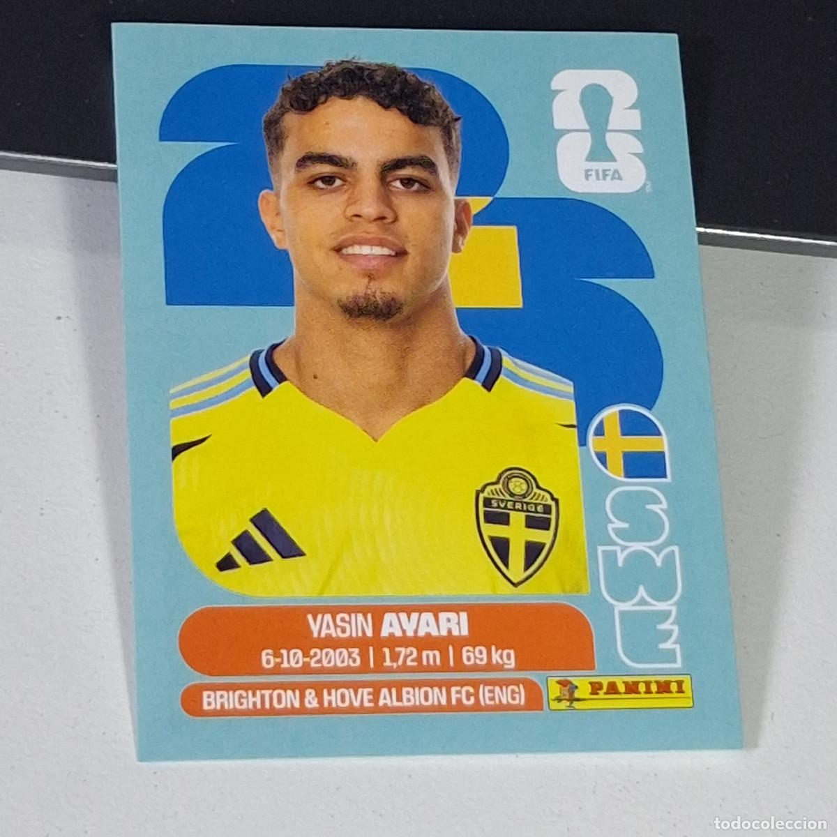 &Aacute;lbum de f&uacute;tbol completo: B3 SWE11 YASIN AYARI 11 SUECIA SWEDEN SWE MUNDIAL FIFA WORLD CUP 2026 STICKER PANINI
