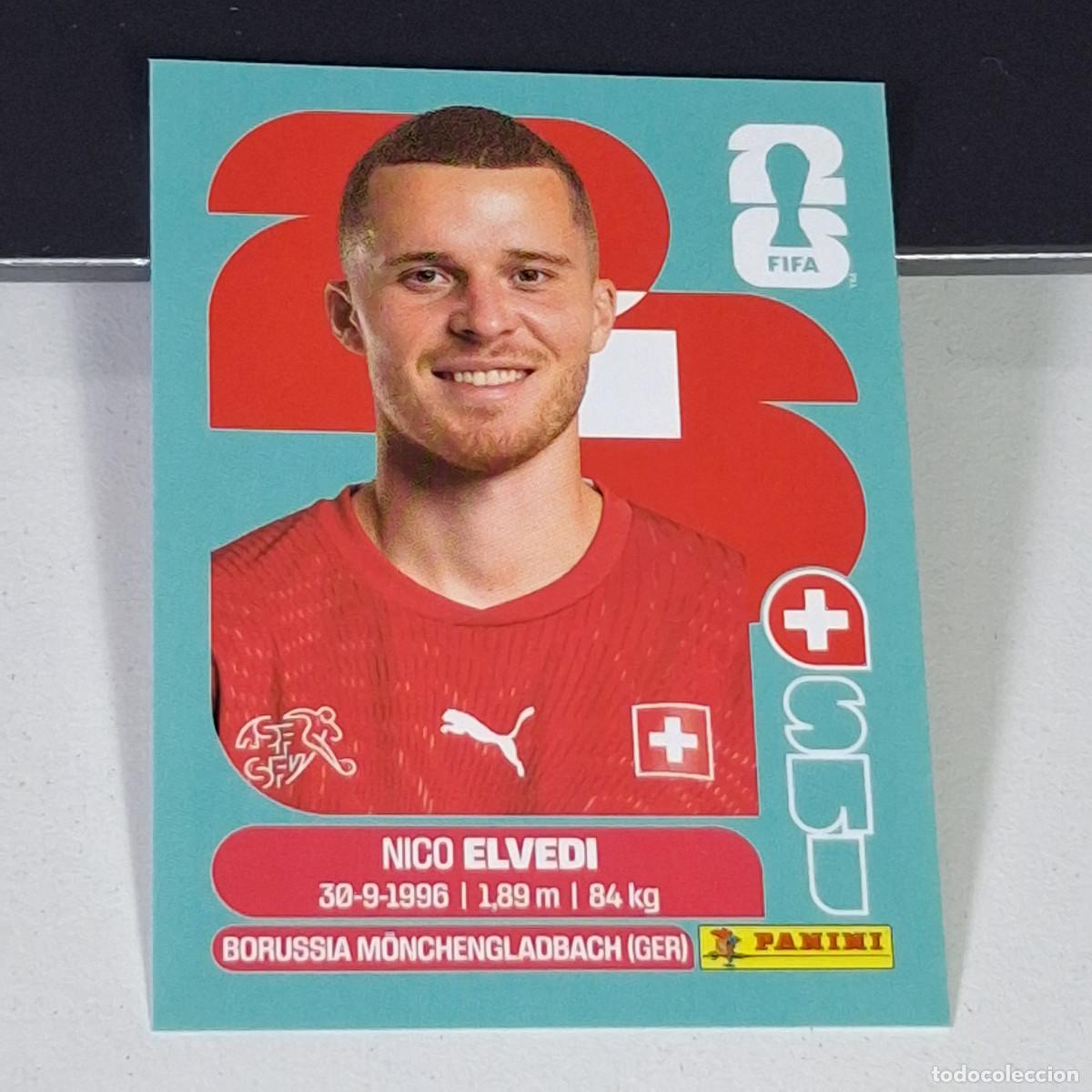 &Aacute;lbum de f&uacute;tbol completo: B3 SUI6 NICO ELVEDI 6 SUIZA SUI SWITZERLAND MUNDIAL FIFA WORLD CUP 2026 STICKER PANINI