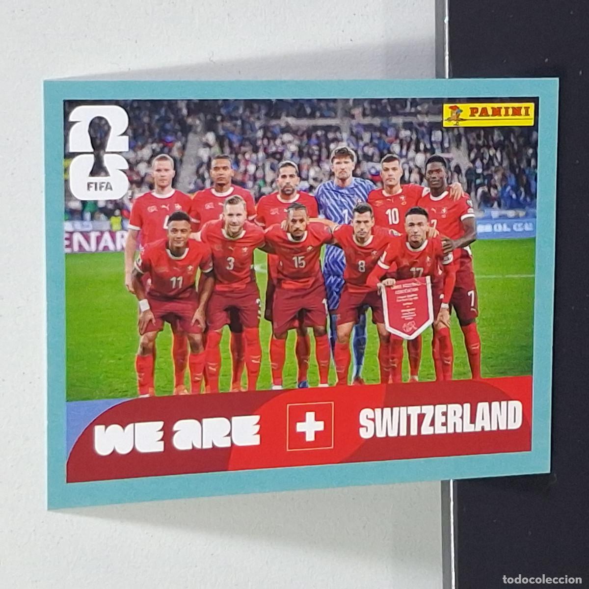 &Aacute;lbum de f&uacute;tbol completo: B3 SUI 13 SUI13 PLANTILLA EQUIPO SUIZA SUI SWITZERLAND MUNDIAL FIFA WORLD CUP 2026 STICKER PANINI