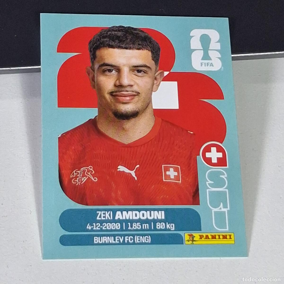 &Aacute;lbum de f&uacute;tbol completo: B3 SUI 20 SUI20 ZEKI AMDOUNI SUIZA SUI SWITZERLAND MUNDIAL FIFA WORLD CUP 2026 STICKER PANINI
