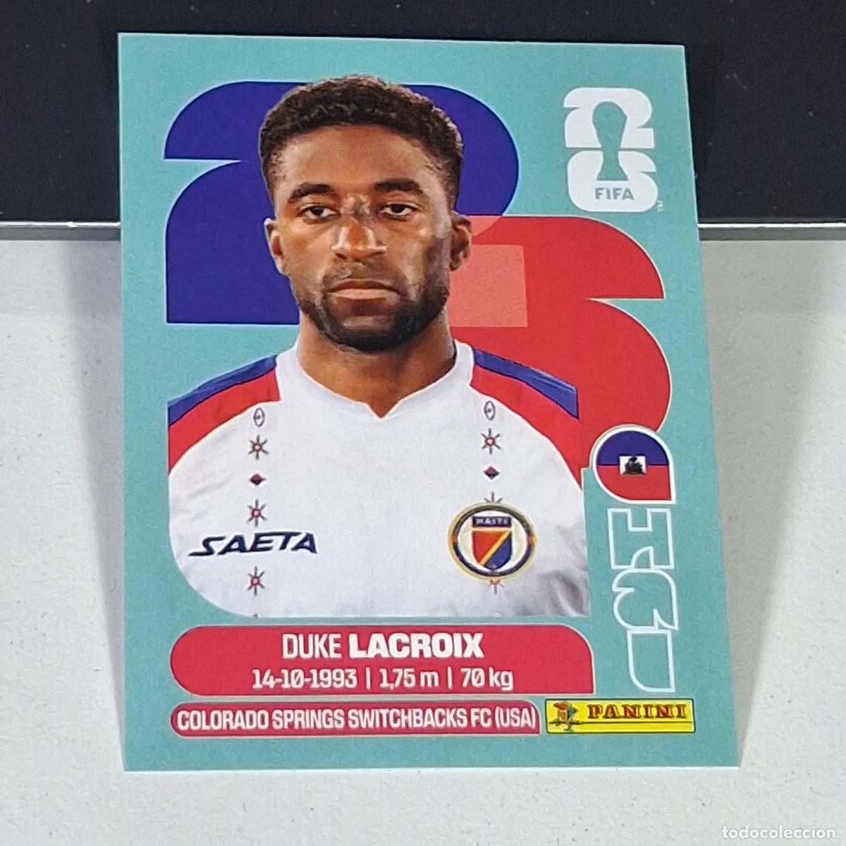 &Aacute;lbum de f&uacute;tbol completo: B3 HAI7 HAI 7 LACROIX DUKE HAITI HAI MUNDIAL FIFA WORLD CUP 2026 STICKER PANINI