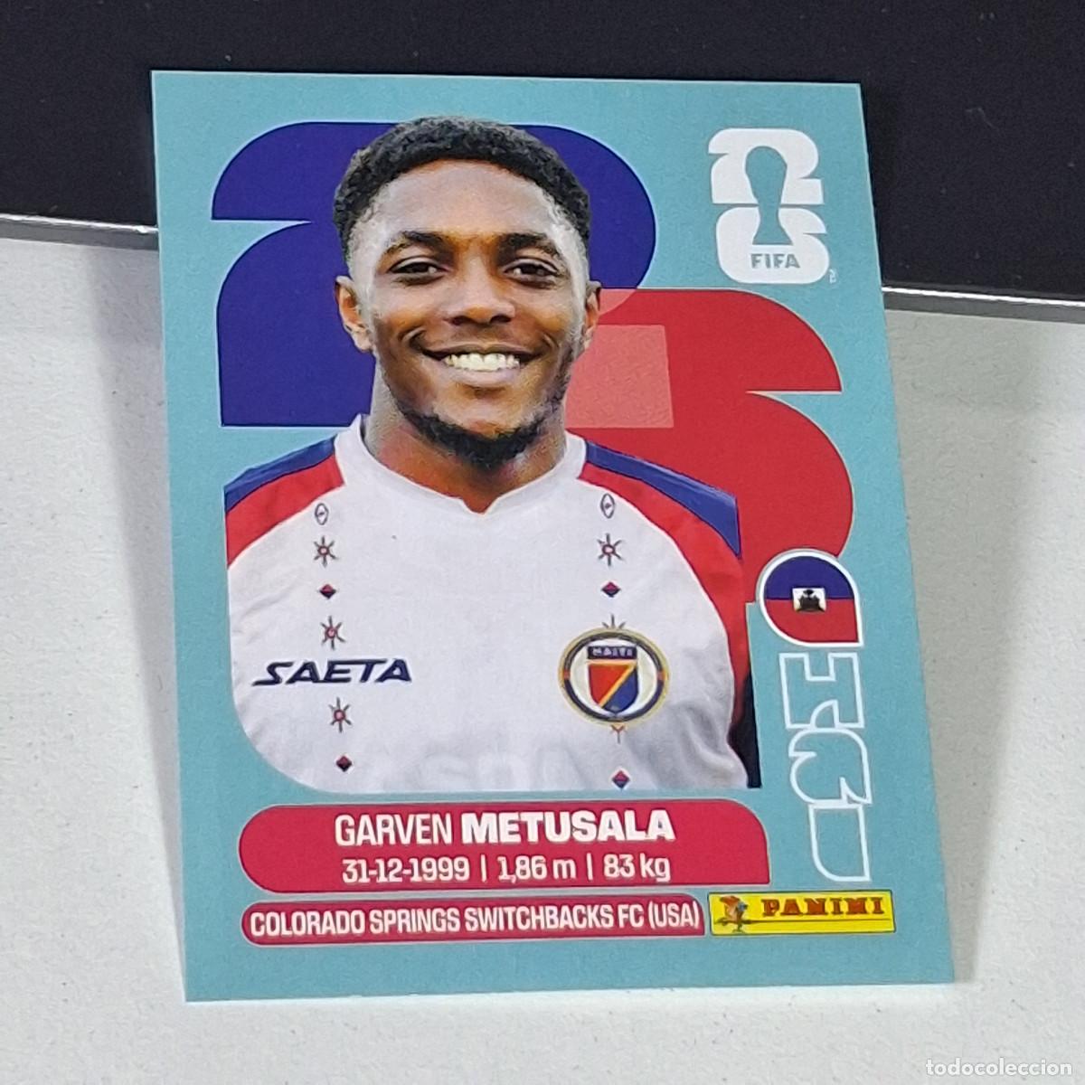 &Aacute;lbum de f&uacute;tbol completo: B3 HAI8 GARVEN METUSALA 8 HAITI HAI MUNDIAL FIFA WORLD CUP 2026 STICKER PANINI