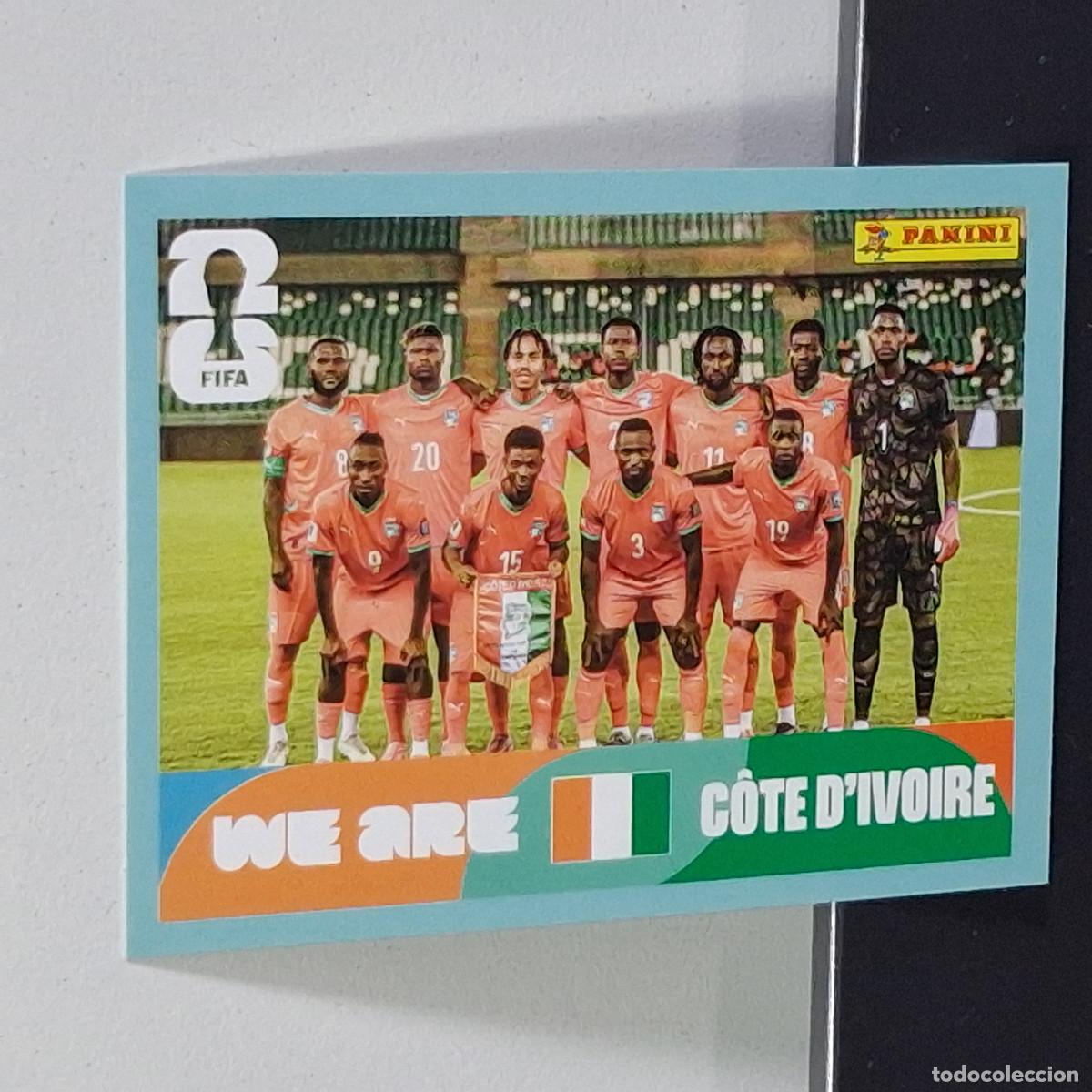 &Aacute;lbum de f&uacute;tbol completo: B3 CIV13 TEAM PHOTO EQUIPO 13 COSTA DE MARFIL CIV MUNDIAL FIFA WORLD CUP 2026 STICKER PANINI