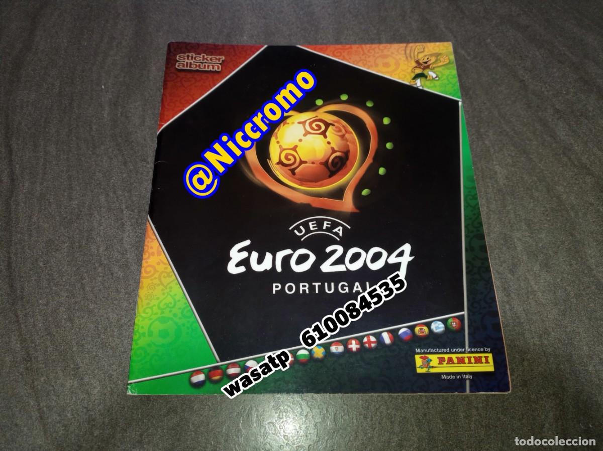 &Aacute;lbum de f&uacute;tbol completo: euro 2004 portugal album vacio + cromos sin pegar euro cup panini world cup ver fotos niccromo