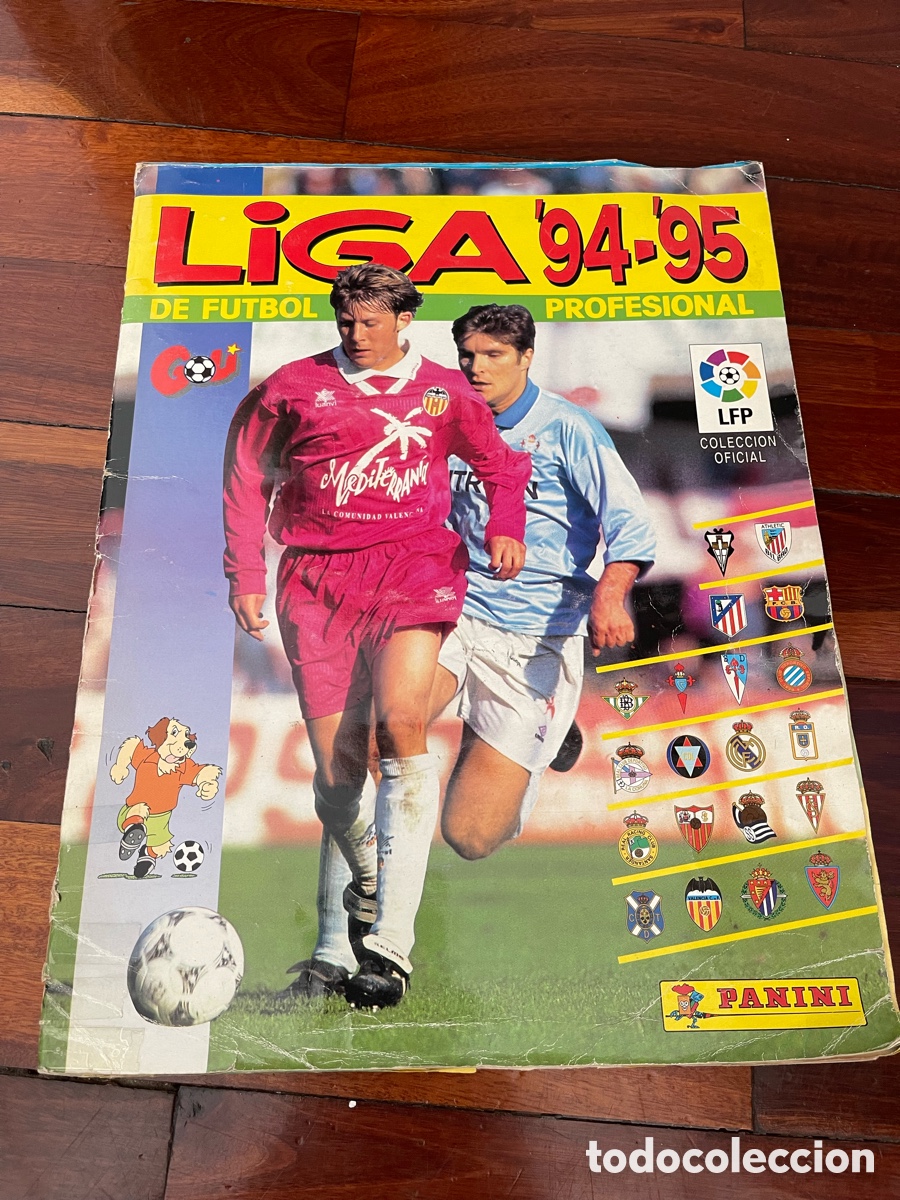 &Aacute;lbum de f&uacute;tbol completo: &Aacute;lbum cromos Panini La Liga 94-95