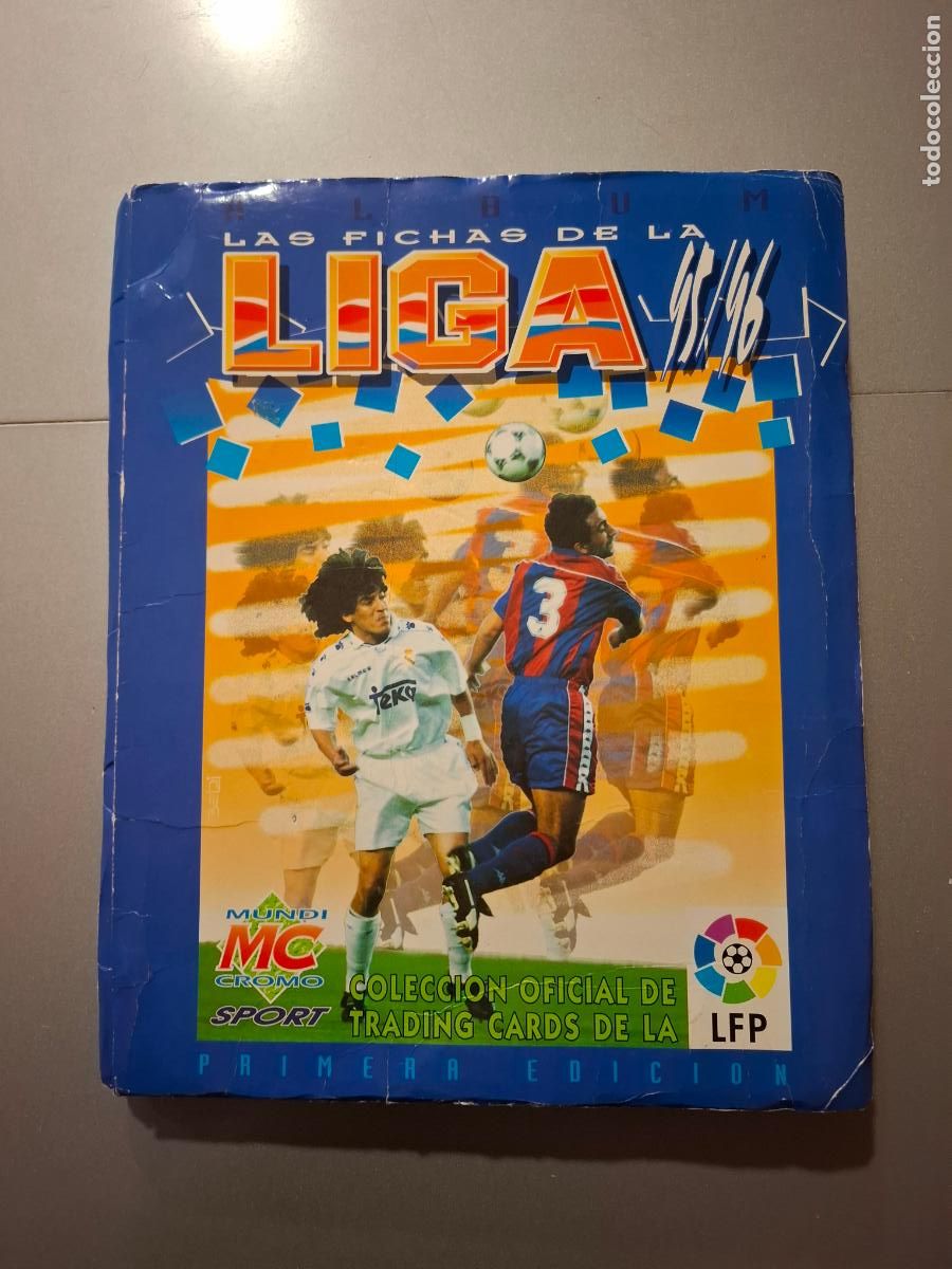 Album de football complet: MUNDICROMO LIGA ARCHIVADOR ORIGINAL + COLECCION CASI COMPLETA 95 96 1995 1996