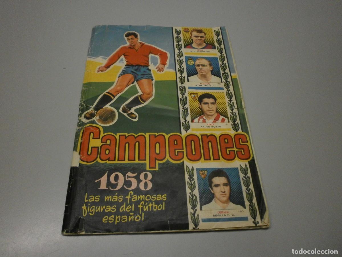 &Aacute;lbum di calcio completo: album bruguera campeones 1958 kubala di stefano gento casi completo