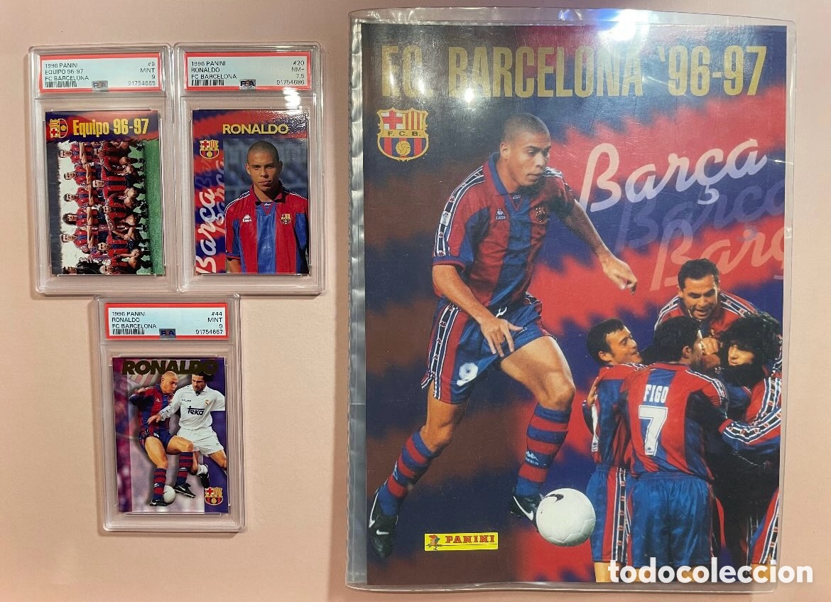 &Aacute;lbum de f&uacute;tbol completo: Panini Barcelona 1996 1996 completa