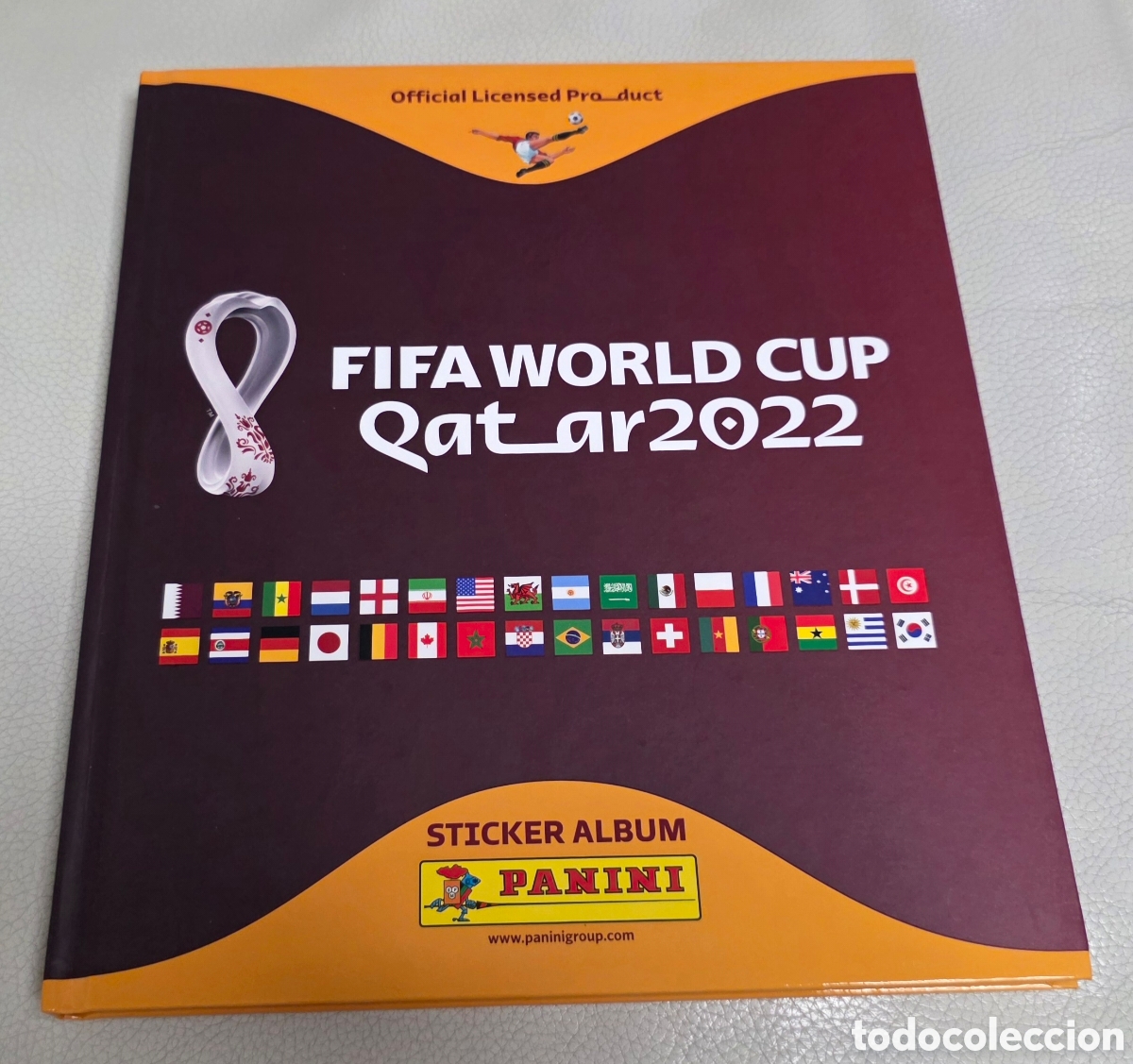 &Aacute;lbum de f&uacute;tbol completo: Album Mundial Qatar 2022 completo Naranja