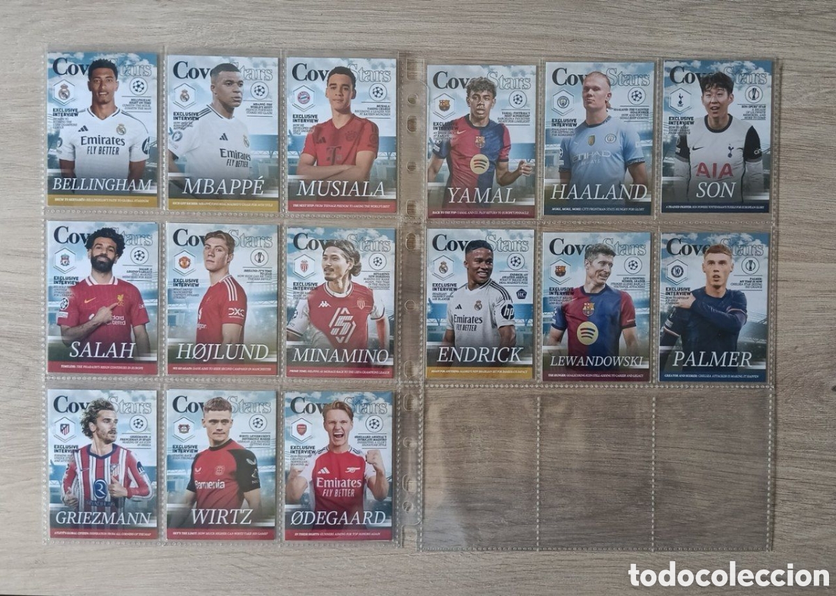 &Aacute;lbum de f&uacute;tbol completo: Topps Cover Stars colecci&oacute;n completa