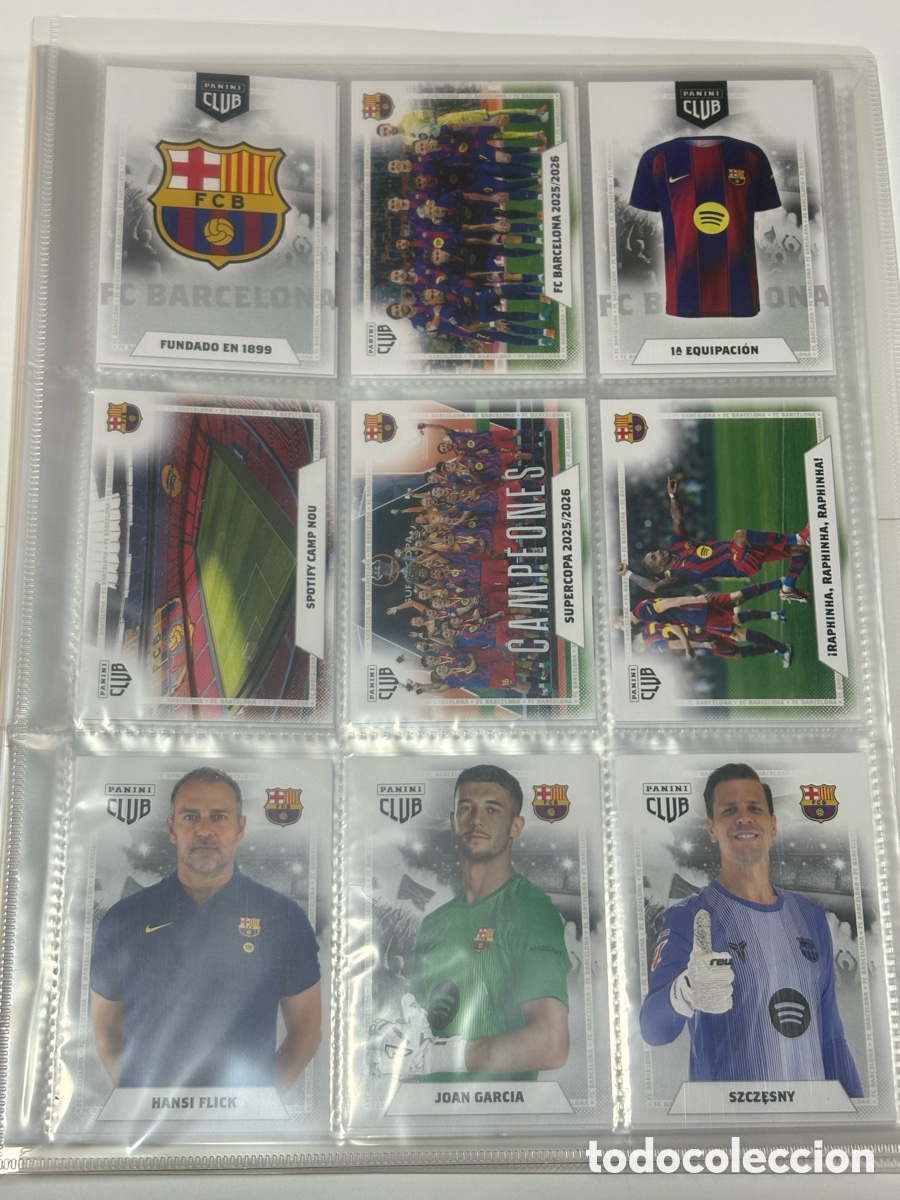 &Aacute;lbum de f&uacute;tbol completo: Album Completo Panini Club FC Barcelona 25 26 60 Cromos Lamine Yamal Messi