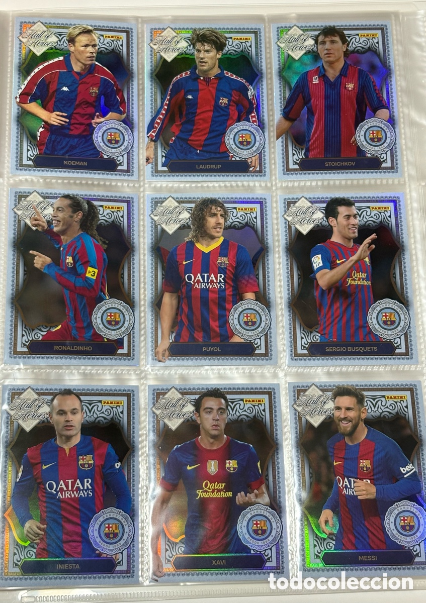 &Aacute;lbum de f&uacute;tbol completo: Album Completo 73 Panini Club Barcelona 25 26 + 3 Kromix + 10 Hall Of H&eacute;roes