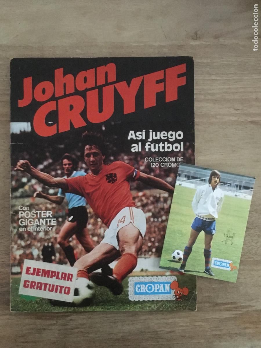&Aacute;lbum de f&uacute;tbol completo: cropan johan cruyff asi juego al futbol album cromos completo perfecto estado con poster y postal
