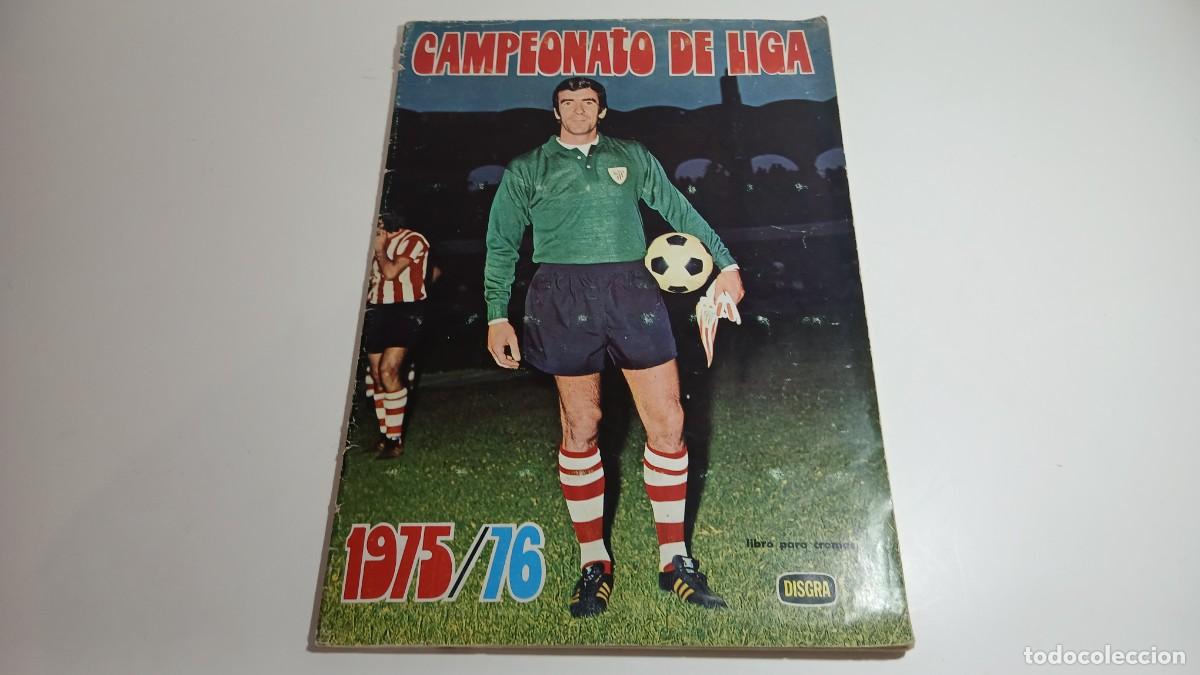 &Aacute;lbum de f&uacute;tbol completo: ALBUM CAMPEONATO DE LIGA 1975-76 DISGRA FHER