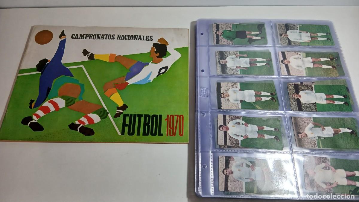 &Aacute;lbum de f&uacute;tbol completo: ALBUM CAMPEONATOS NACIONALES FUTBOL 1970 RUIZ ROMERO COMPLETO SIN PEGAR