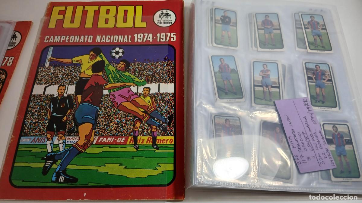 &Aacute;lbum de f&uacute;tbol completo: ALBUM CAMPEONATO NACIONAL 1974-1975 RUIZ ROMERO SIN PEGAR