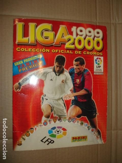 &Aacute;lbum de f&uacute;tbol completo: Liga 1999-2000, Panini, buen estado. 529 cromos