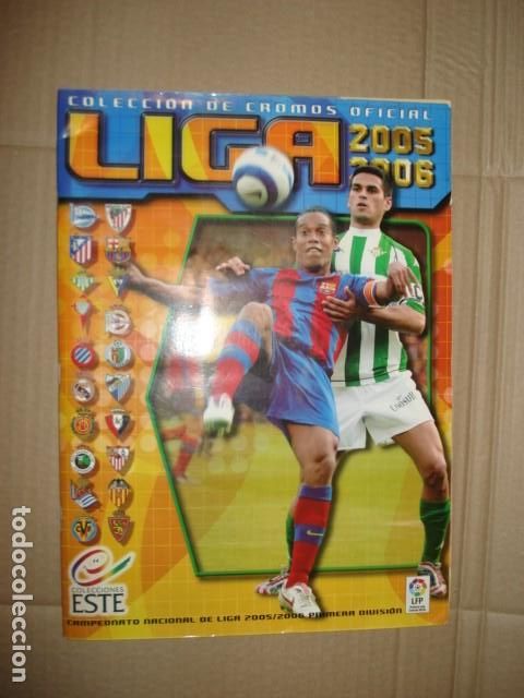 &Aacute;lbum de f&uacute;tbol completo: &Aacute;lbum Liga 2005-2006, Este, completo, con 524 cromos, muy buen estado. Messi. Sergio Ramos