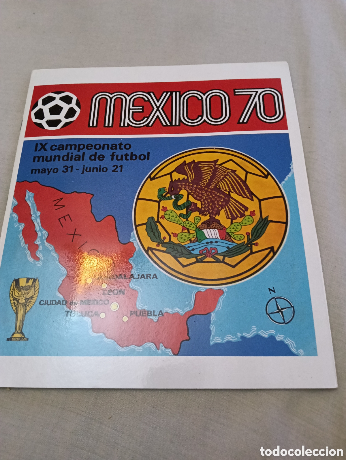 &Aacute;lbum de f&uacute;tbol completo: M&eacute;xico 70 &aacute;lbum r&eacute;plica