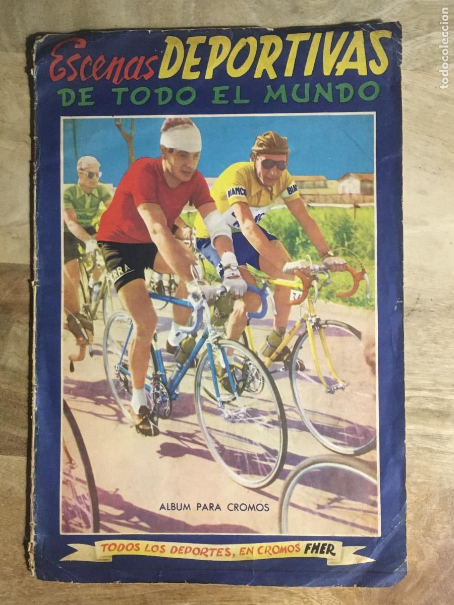 &Aacute;lbum de f&uacute;tbol completo: escenas deportivas de todo el mundo kubala di stefano fher album cromos casi completo buen estado