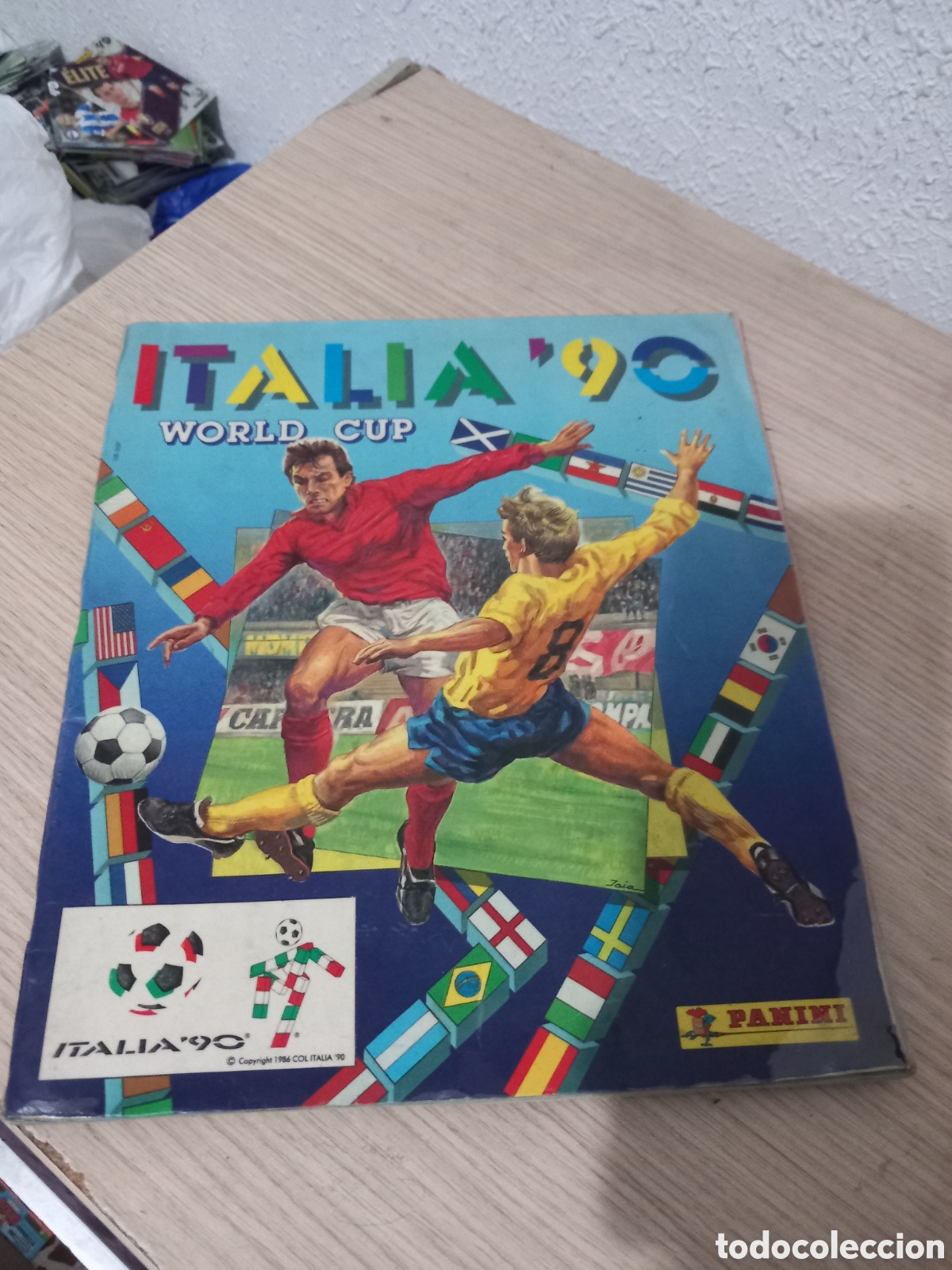 &Aacute;lbum de f&uacute;tbol completo: ALBUM ITALIA 90 COMPLETO,,VER FOTOS