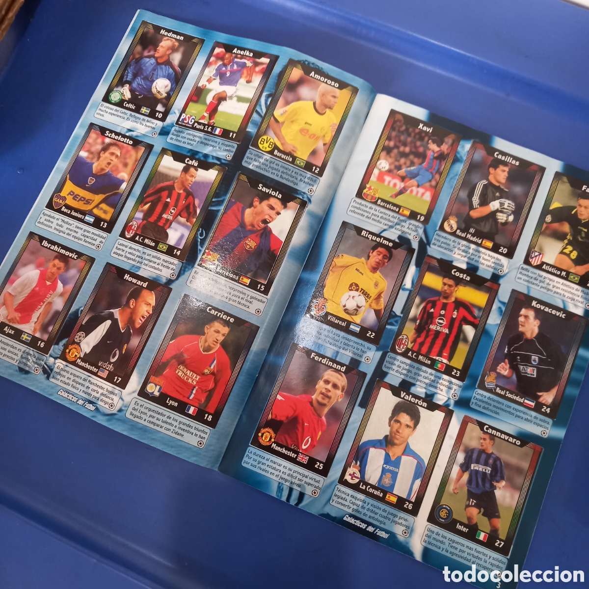 &Aacute;lbum de f&uacute;tbol completo: ALBUM FUTBOL LLENO CROMOS RONALDINHO RONALDO FIGO BECKHAM ROBERTO CARLOS ETC