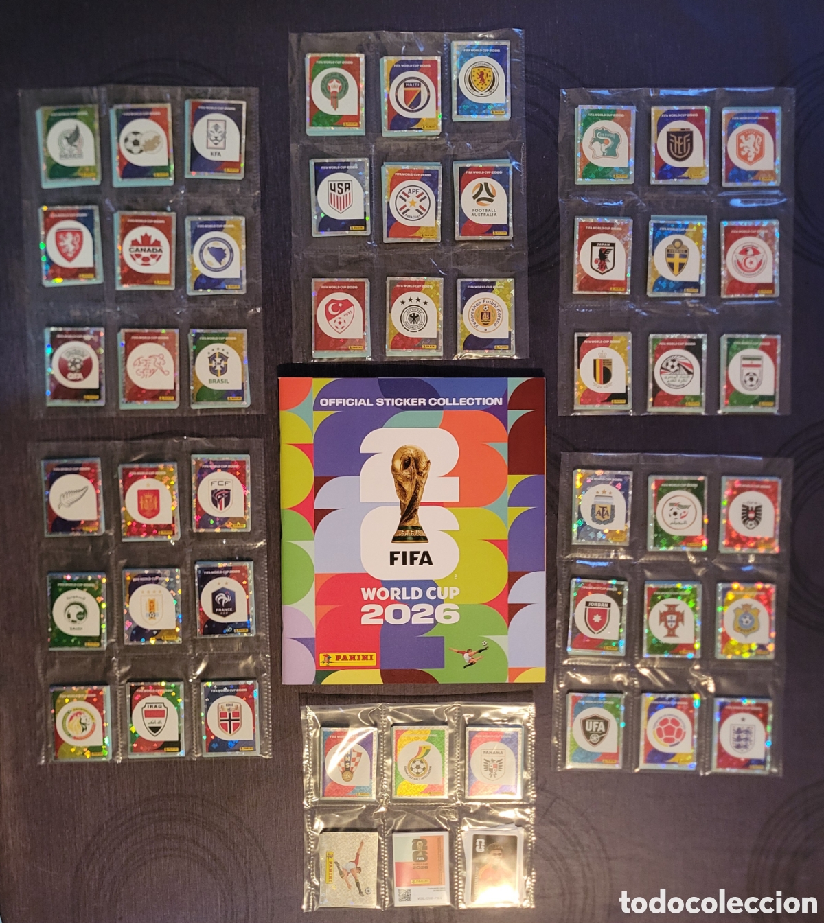 &Aacute;lbum de f&uacute;tbol completo: Album Panini World Cup 2026 completo (980 stickers) + set coca cola