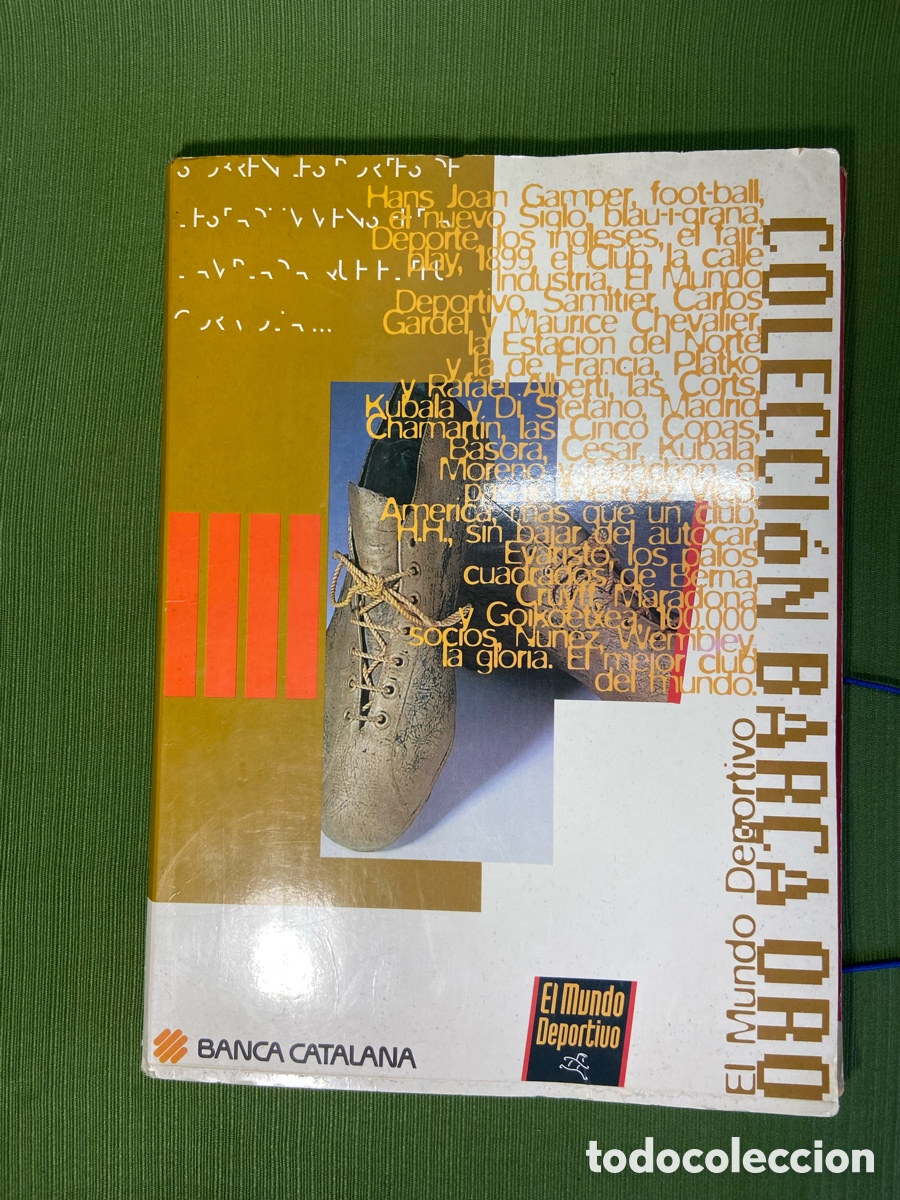 &Aacute;lbum de f&uacute;tbol completo: Colecci&oacute;n Bar&ccedil;a Oro. El mundo deportivo. Carpeta &aacute;lbum archivador Completo. F.C. Barcelona.
