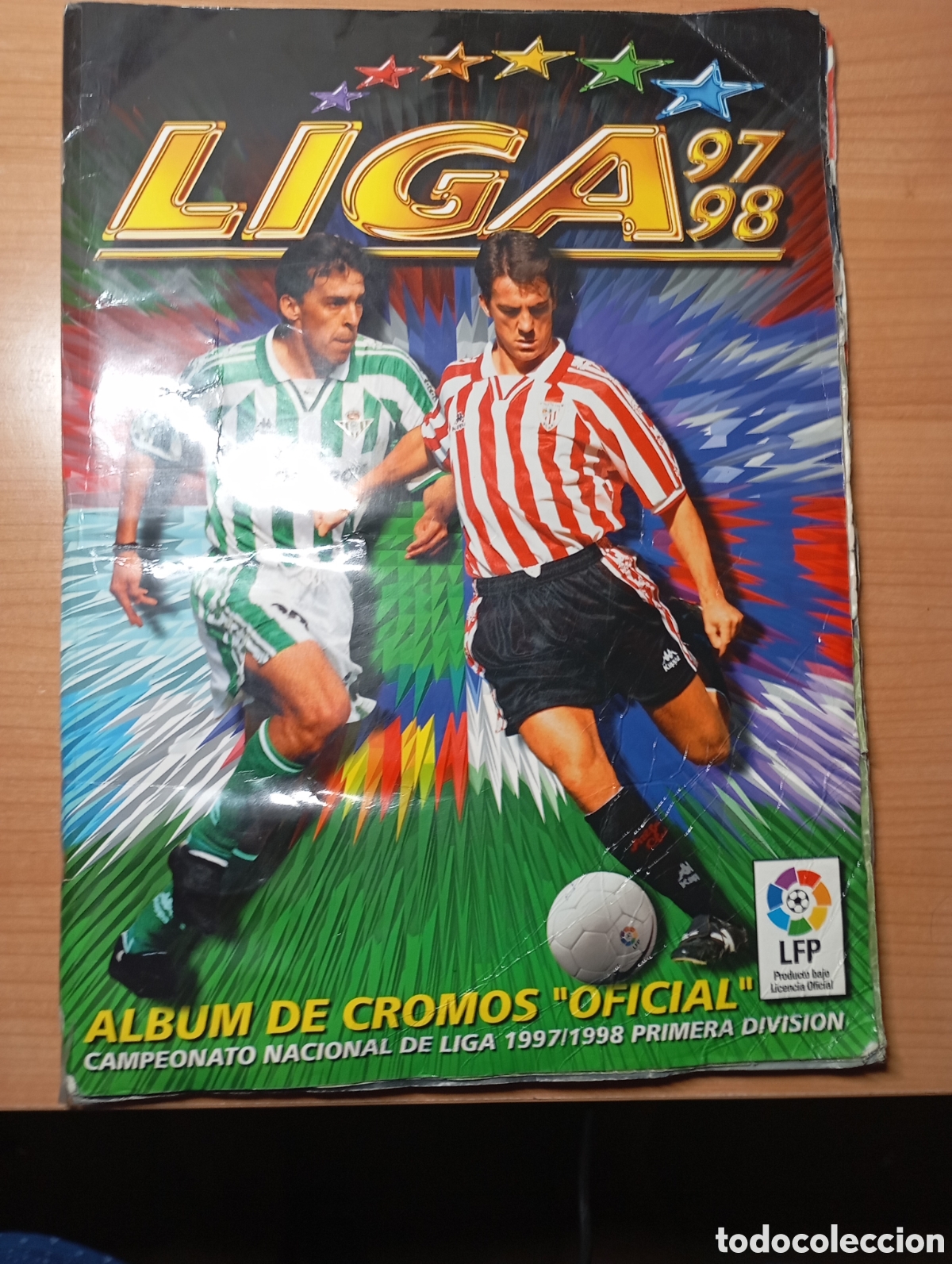 &Aacute;lbum de f&uacute;tbol completo: Album liga 97/98 completo+ de 500 cromos