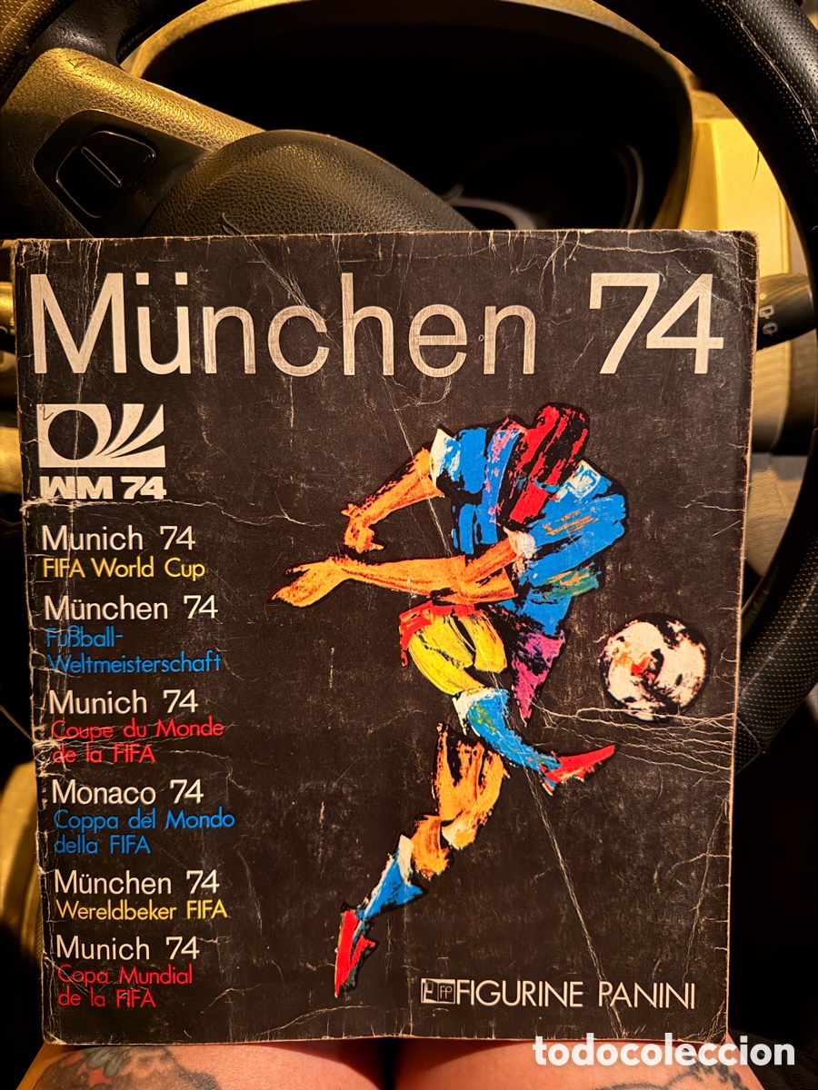 &Aacute;lbum de f&uacute;tbol completo: Album munich 74 antiguo