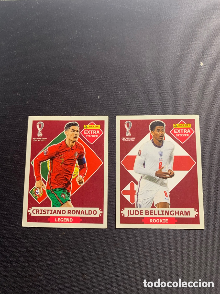 &Aacute;lbum de f&uacute;tbol completo: Bellingham y Ronaldo Extra Sticker Mundial 2022