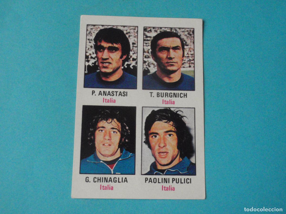 &Aacute;lbum de f&uacute;tbol completo: Cromo f&uacute;tbol N&ordm; 77 ITALIA. EDITORIAL FHER - COLECCI&Oacute;N MUNDIAL 1974 MUNICH 74. Nunca pegado