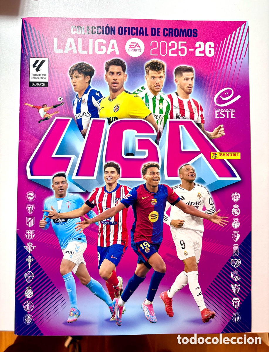 Album de football complet: &Aacute;LBUM PLANCHA PERFECTO LIGA ESTE 25 26 , con sus cromos promocionales
