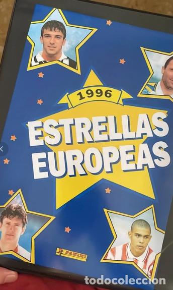 &Aacute;lbum de f&uacute;tbol completo: Estrellas europeas 1996 - Panini - COMPLETO