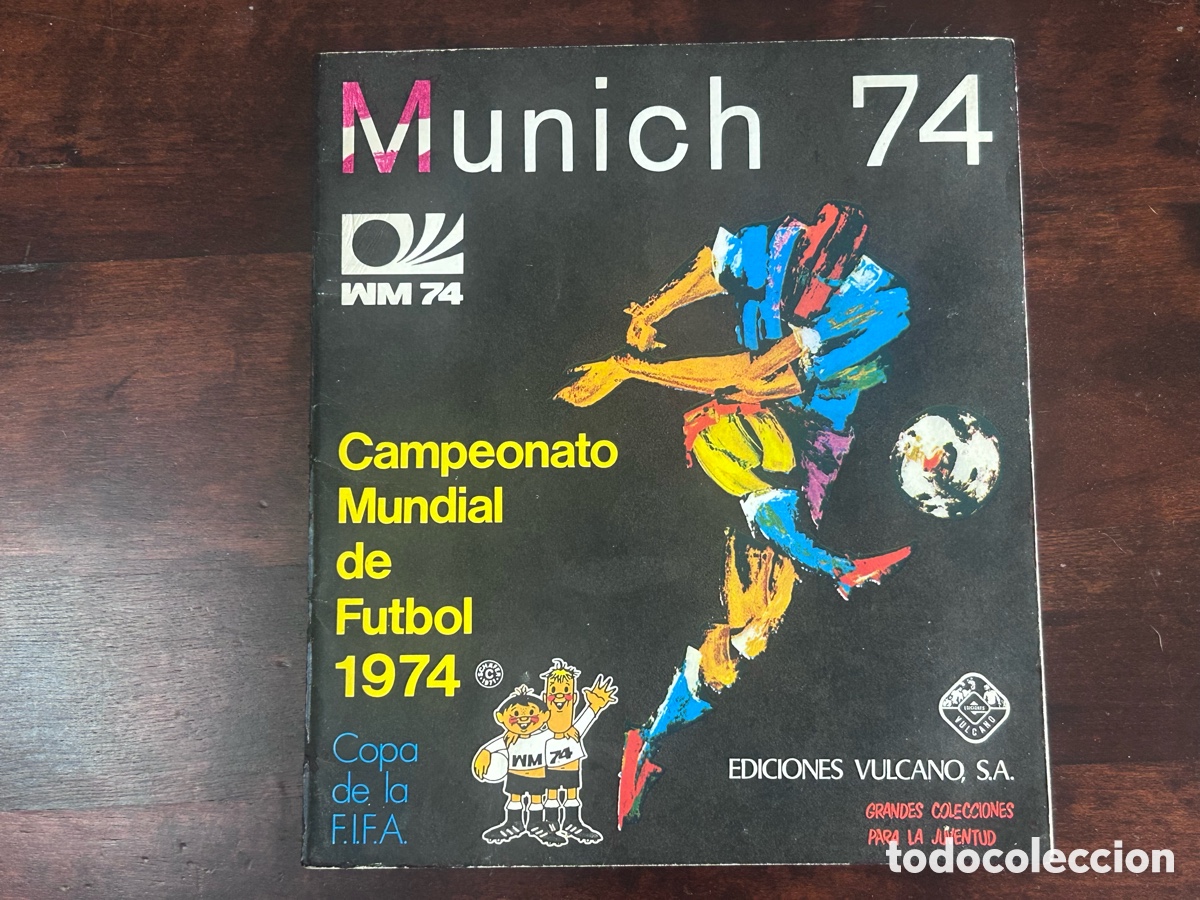 &Aacute;lbum de f&uacute;tbol completo: &Aacute;LBUM FUTBOL MUNDIAL MUNICH 1974 VULCANO