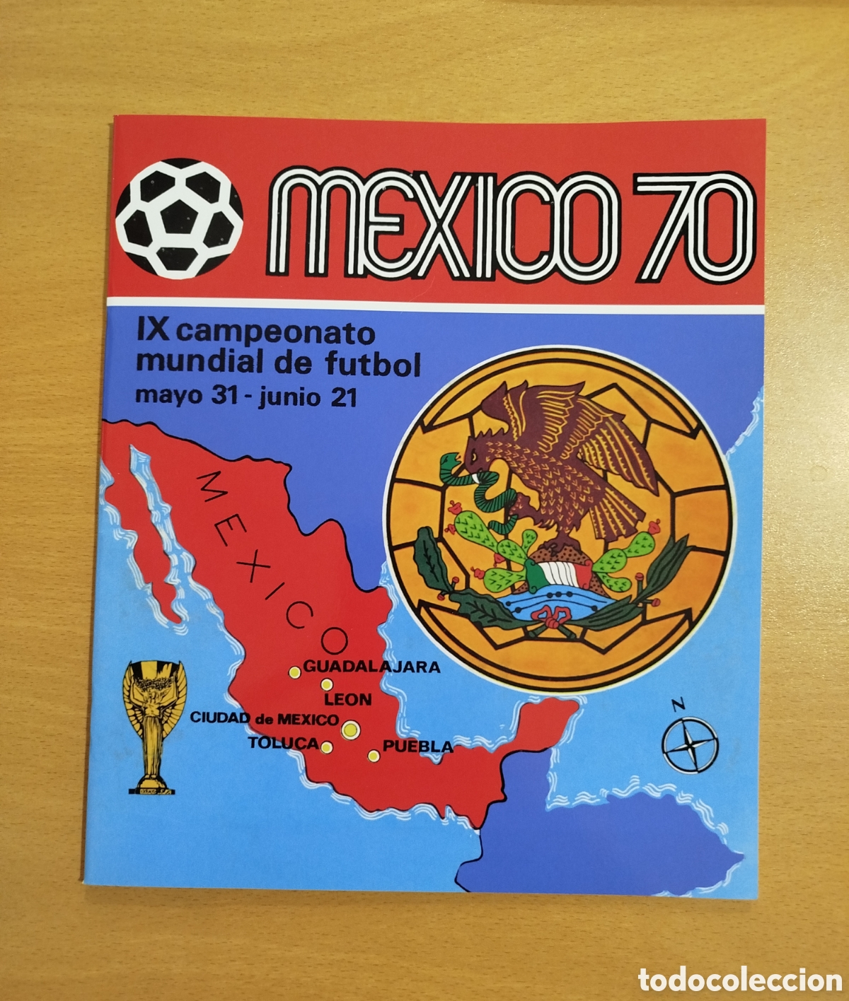 &Aacute;lbum de f&uacute;tbol completo: &Aacute;lbum completo M&eacute;xico 70 Panini Edici&oacute;n Internacional Facs&iacute;mil oficial No original Gazzetta Sport