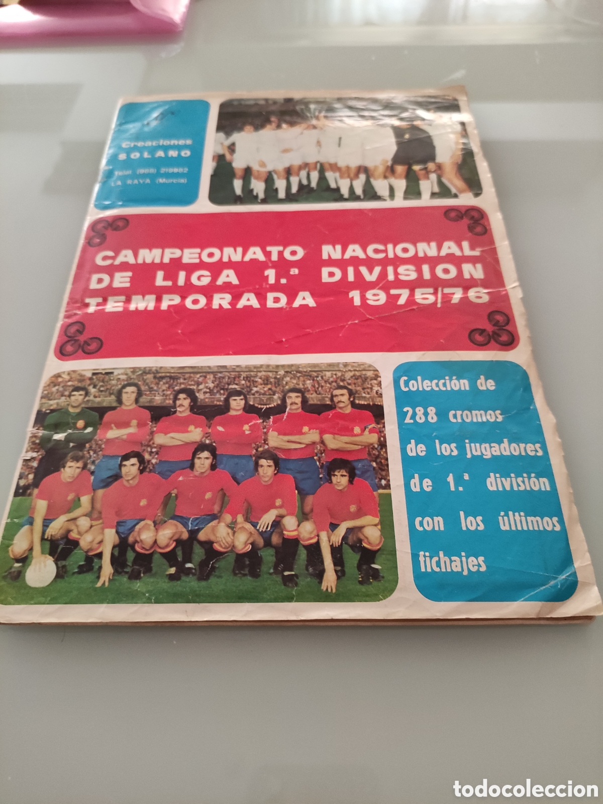&Aacute;lbum de f&uacute;tbol completo: Album grafimur 75/76
