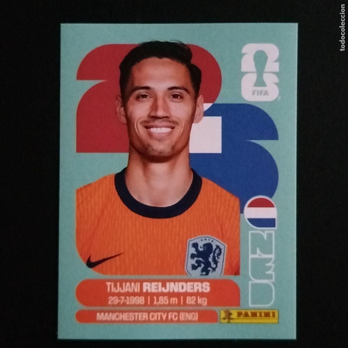 &Aacute;lbum de f&uacute;tbol completo: NED 10 TIJJANI REIJNDERS HOLANDA NETHERLANDS CROMOS STICKER MUNDIAL 26 2026 FIFA WORLD CUP PANINI