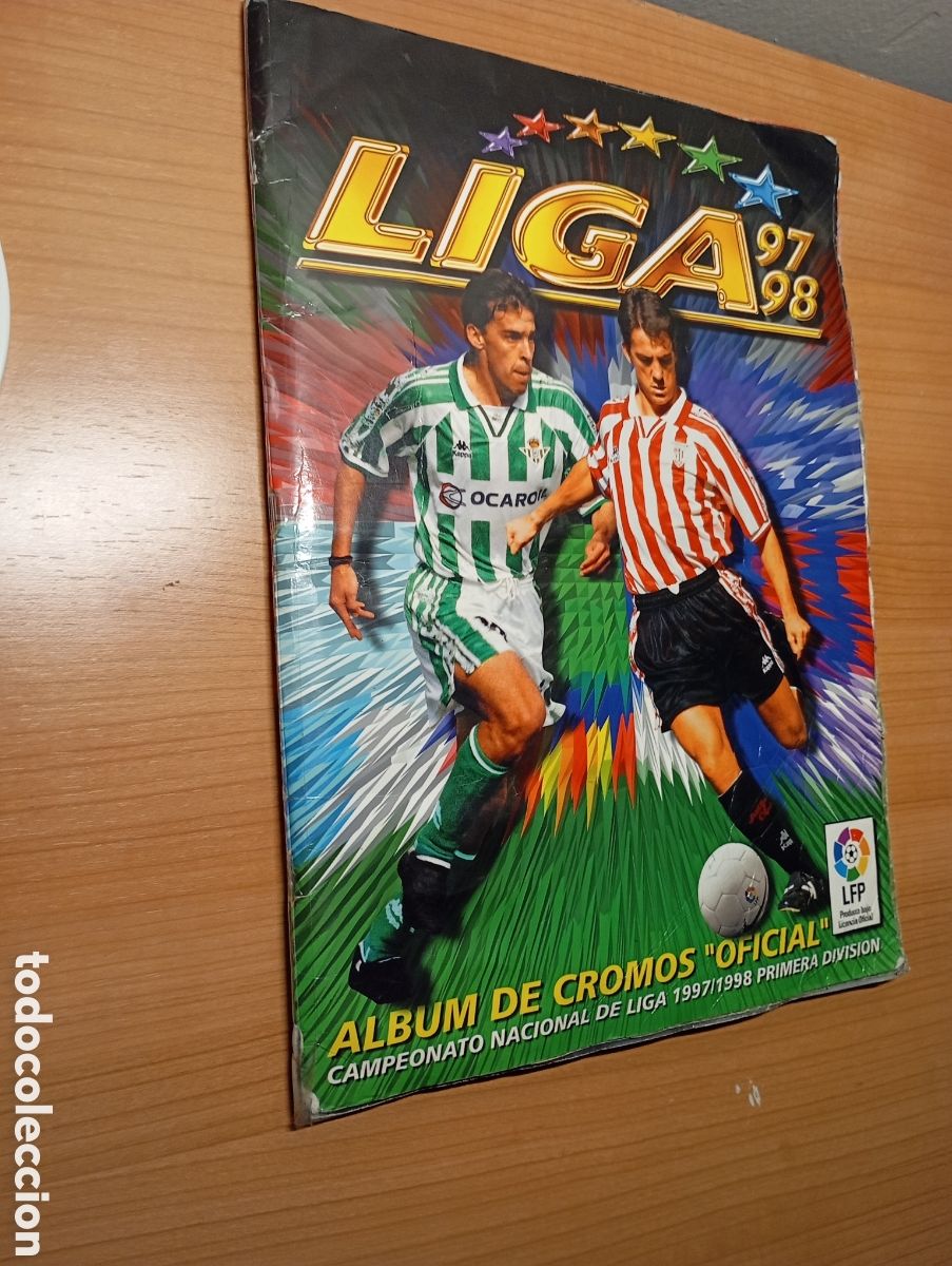 &Aacute;lbum de f&uacute;tbol completo: Album liga 97/98 completo con 543 cromos