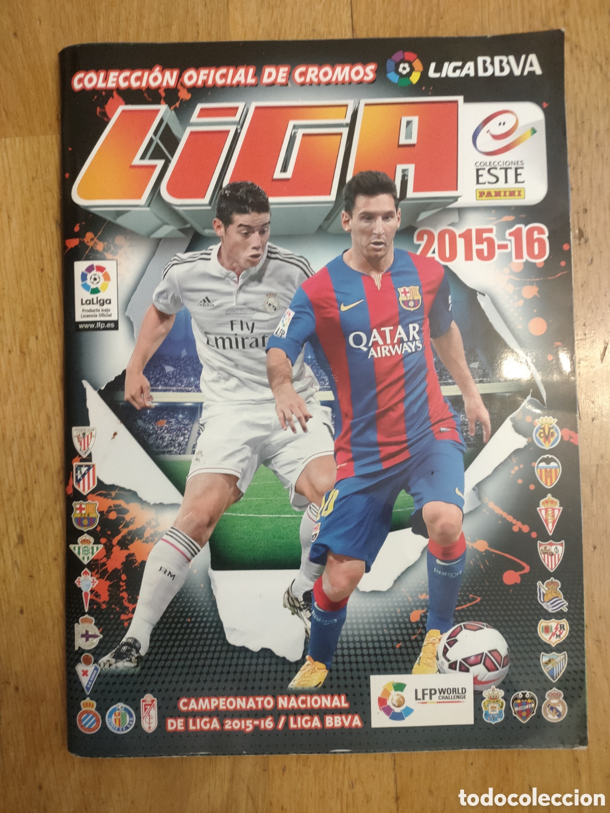 &Aacute;lbum de f&uacute;tbol completo: Album de cromos de futbol liga 2015 2016 ( COMPLETO )