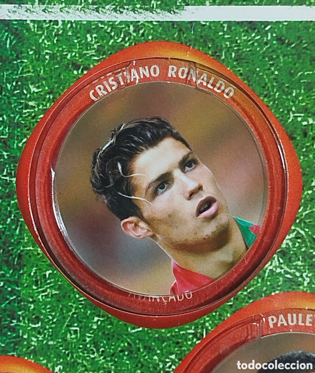 &Aacute;lbum de f&uacute;tbol completo: ALBUM COMPLETO EURO 2004 ROOKIE CRISTIANO RONALDO CROMOS TAZOS FIGO GALP