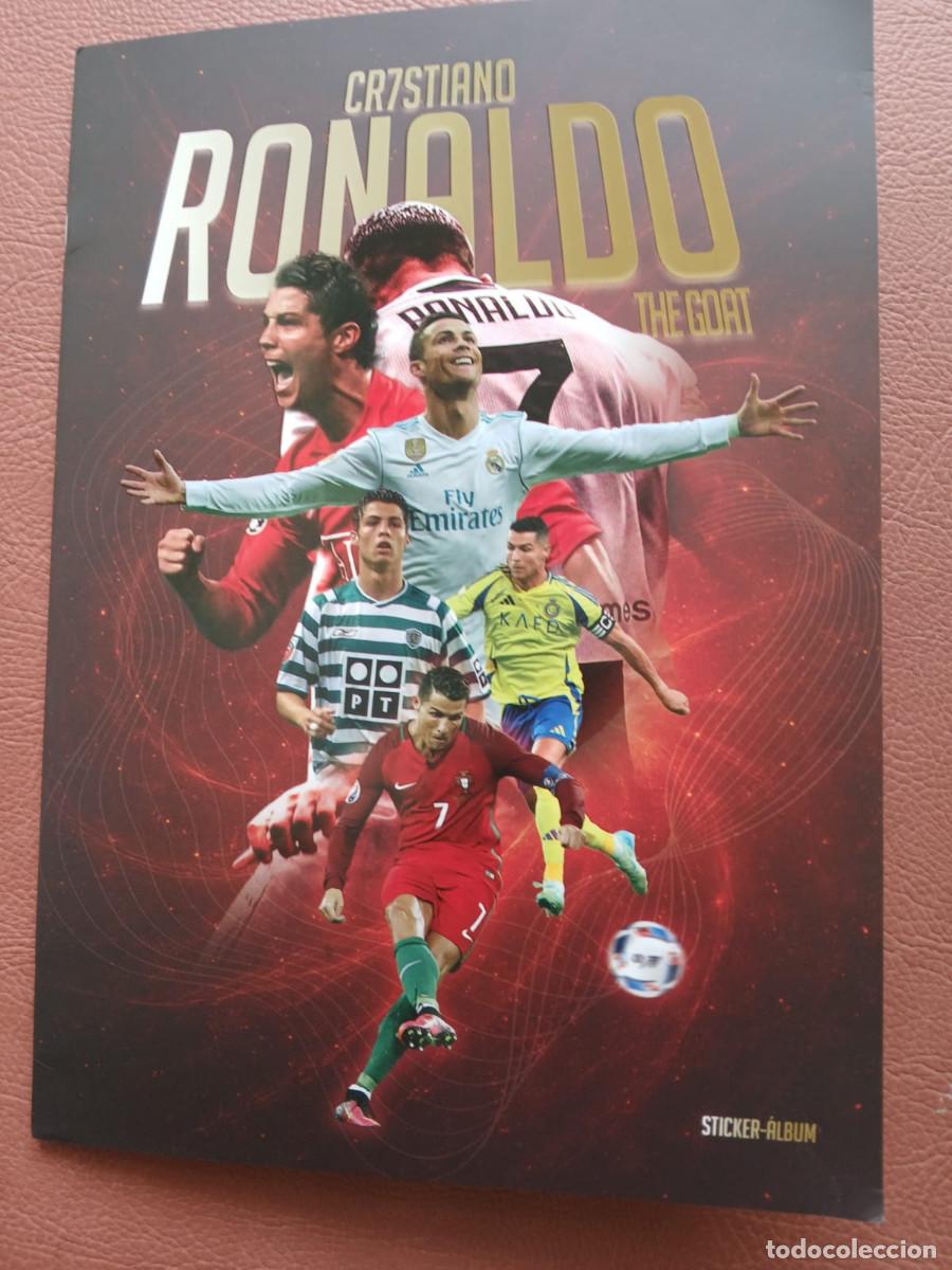 &Aacute;lbum de f&uacute;tbol completo: Cristiano Ronaldo THE GOAT. Stickers &Aacute;lbum.