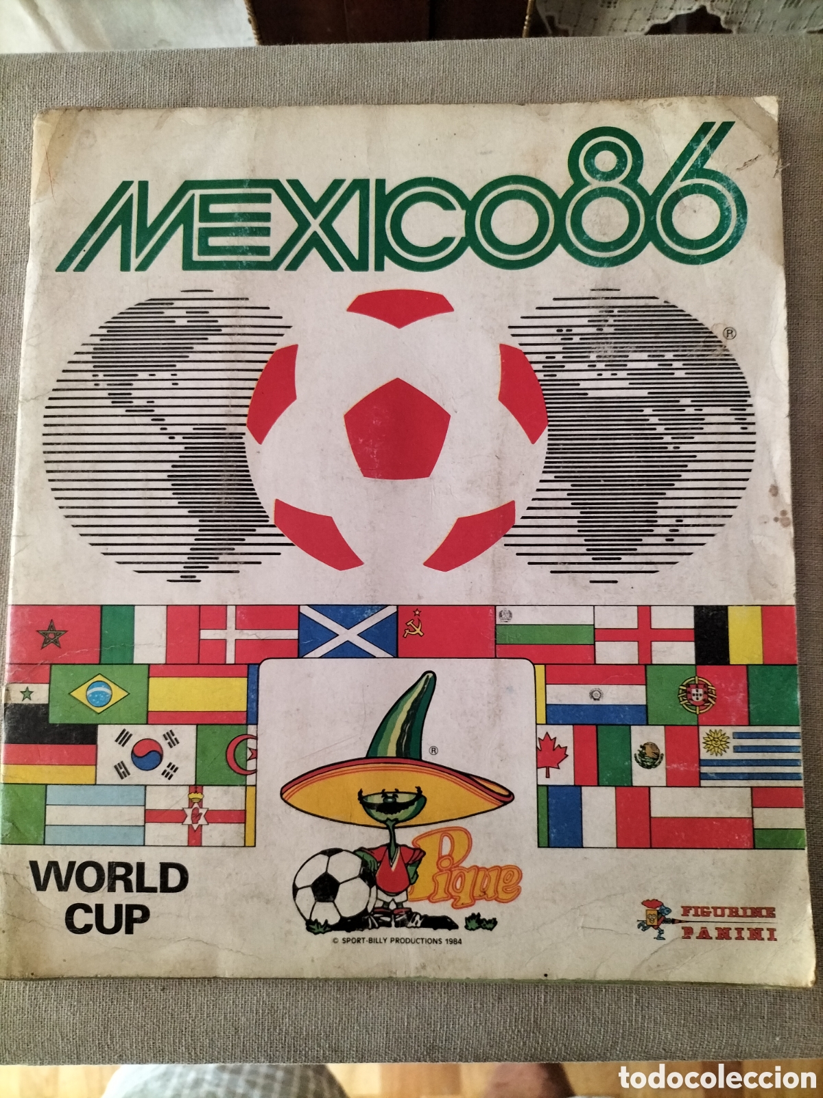 &Aacute;lbum de f&uacute;tbol completo: M&eacute;xico86. &Aacute;lbum Completo. Panini.