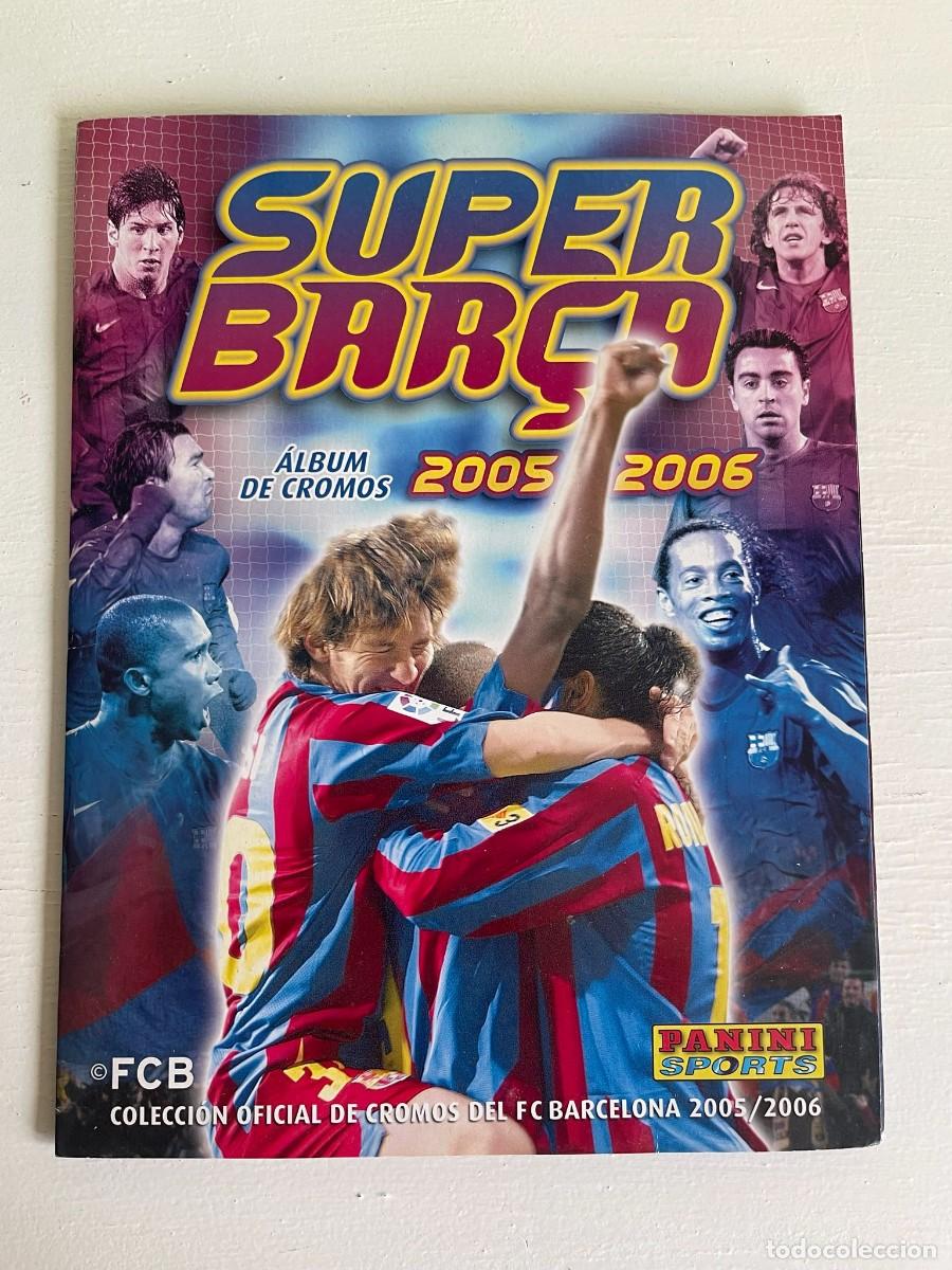 &Aacute;lbum de f&uacute;tbol completo: Super Bar&ccedil;a 2005-2006 &ndash; &Aacute;lbum FC Barcelona (Panini Sports) &ndash; Completo - Cromos Pegados Con Celo