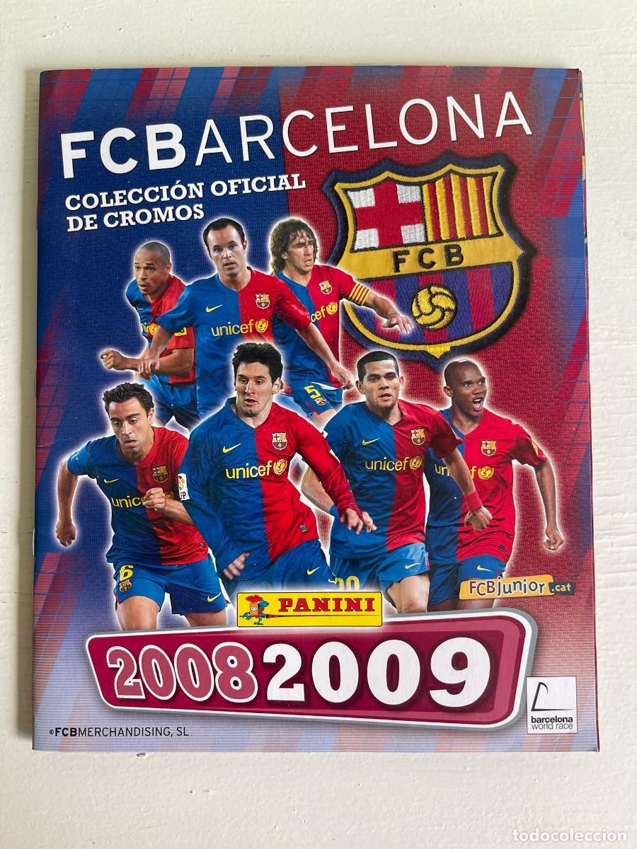 &Aacute;lbum de f&uacute;tbol completo: FC Barcelona 2008-2009 &ndash; Colecci&oacute;n Oficial de Cromos Panini &ndash; Completa - Cromos Pegados Con Celo