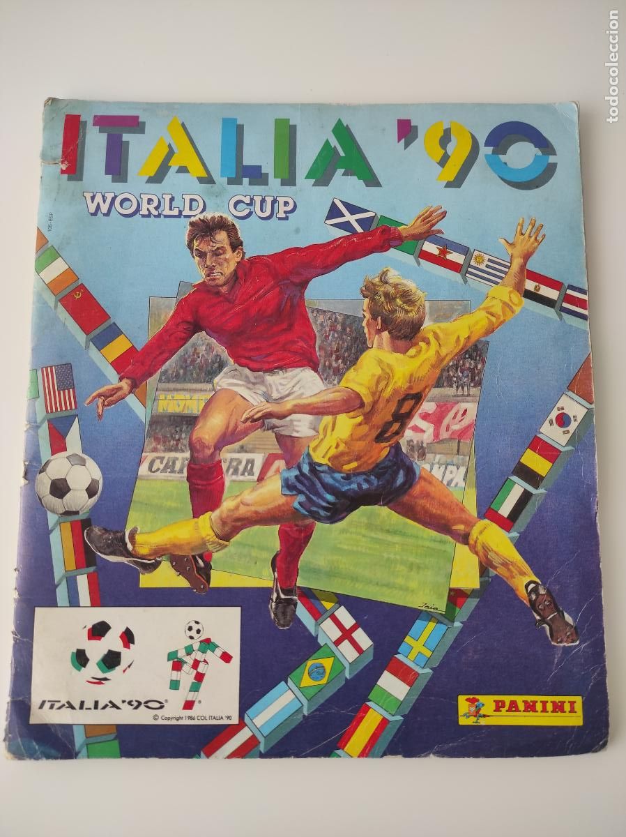 &Aacute;lbum de f&uacute;tbol completo: ALBUM COMPLETO CROMOS MUNDIAL ITALIA 90 PANINI COPA MUNDO 1990 ITALY WORLD CUP WC