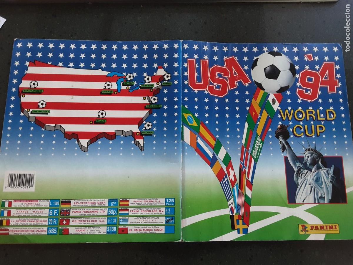 &Aacute;lbum de f&uacute;tbol completo: USA 95 WORLD CUP, PANINI, &Aacute;LBUM COMPLETO
