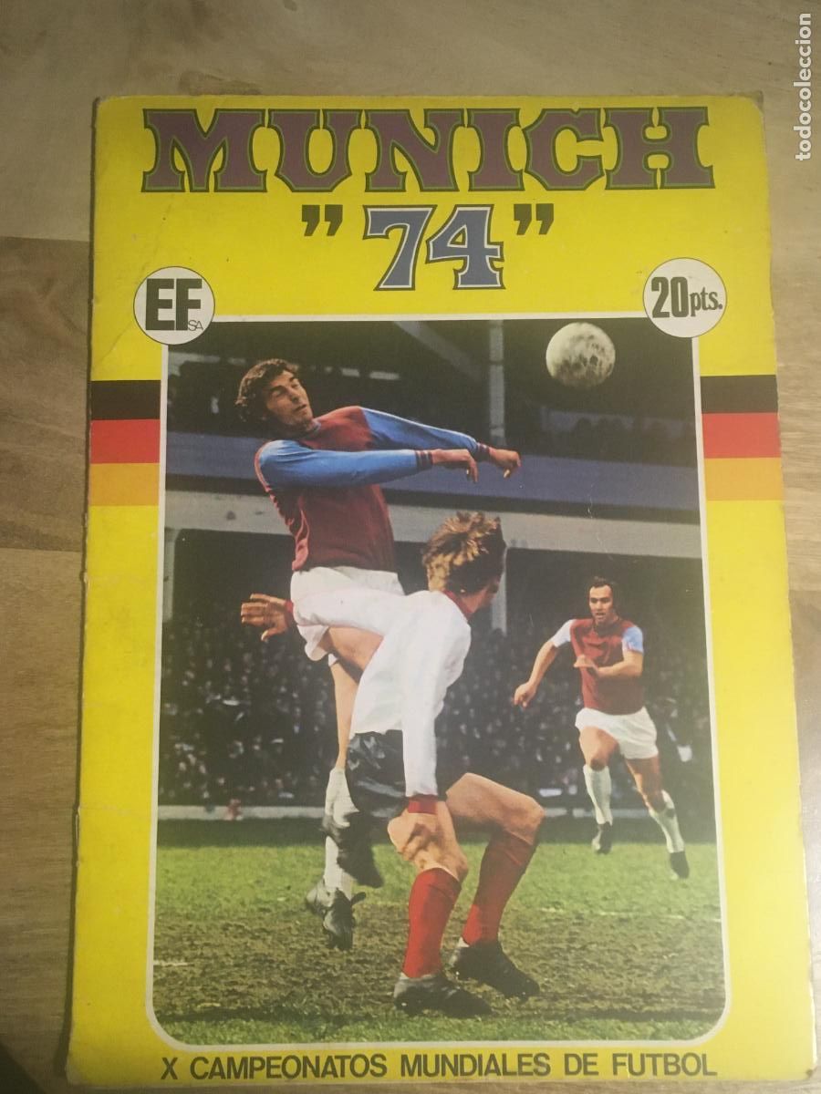 &Aacute;lbum de f&uacute;tbol completo: munich 74 mundial de futbol fher album cromos completo